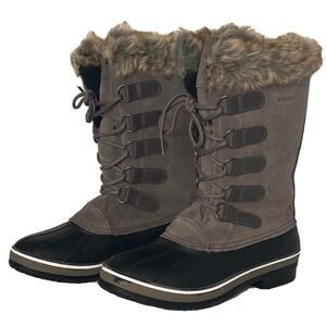 Northside Kathmandu Women 9 Winter Boots‎ Brown Leather Waterproof Insulated